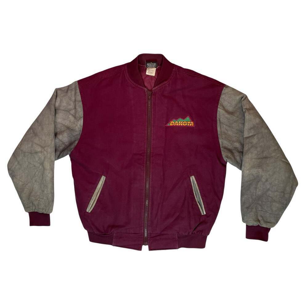 Vintage Dakota Bomber Jacket Mens M USA Made Workwear Canvas - Picture 2 of 9